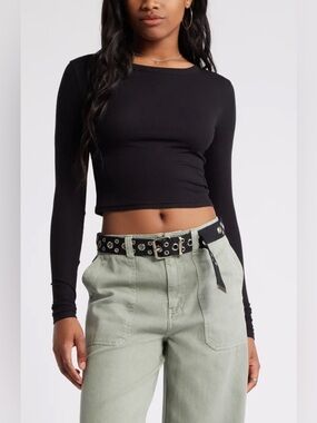 BP. • NWT Ribbed Black Long sleeve top
